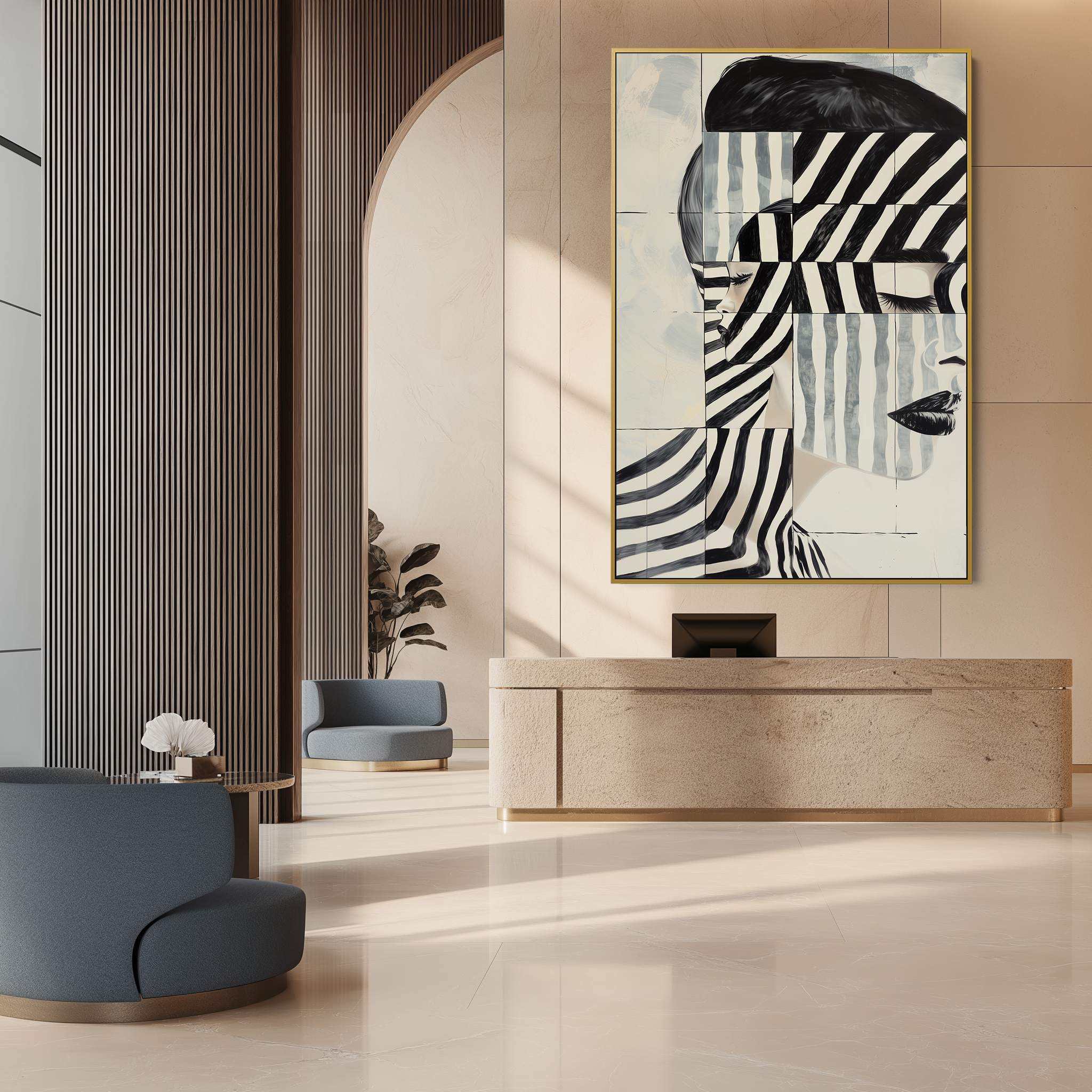 Moiré Face #UA-1058