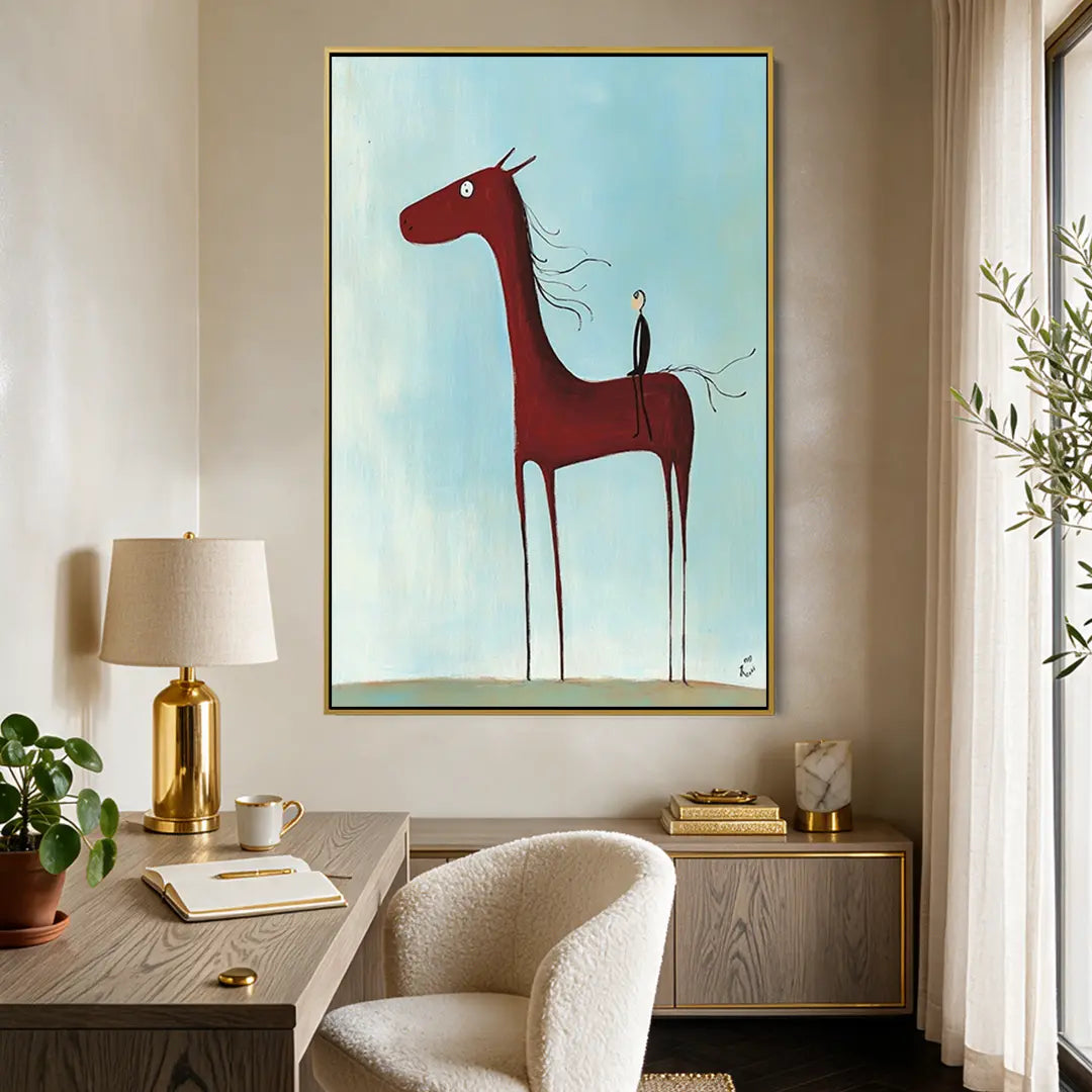 Tall Red Horse #UA-1941