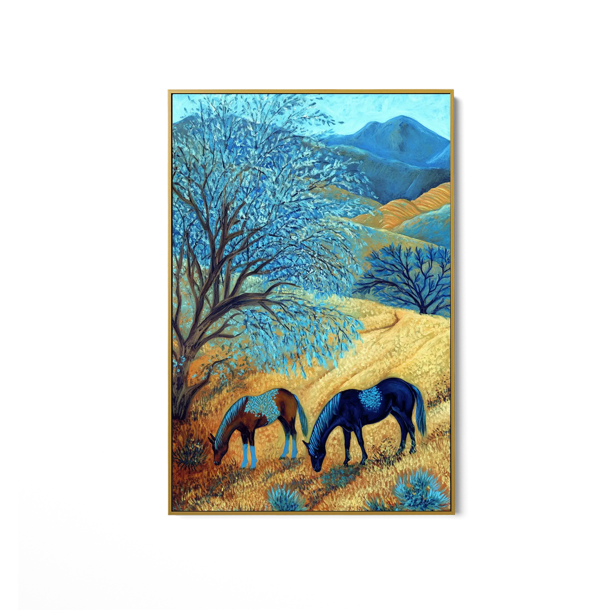 Blue Tree Hillside #UA-1969