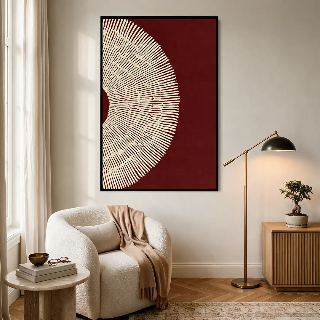 Burgundy Fan #UA-2282