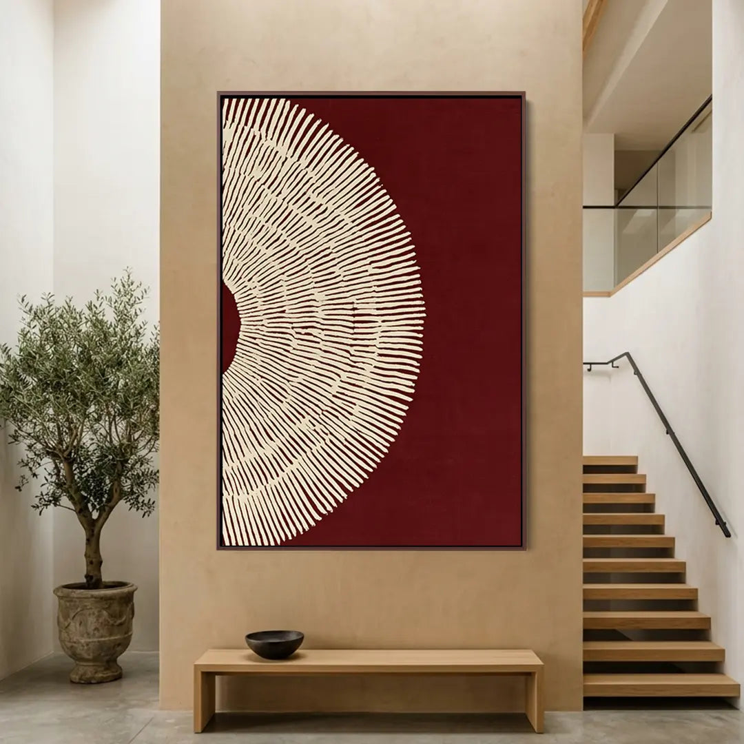 Burgundy Fan #UA-2282