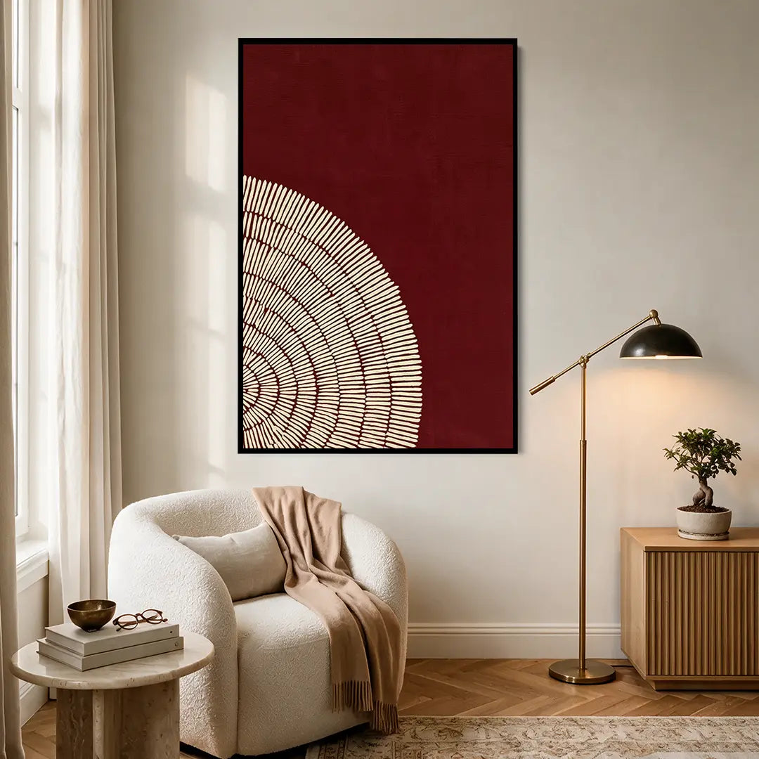 Burgundy Fan #UA-2283