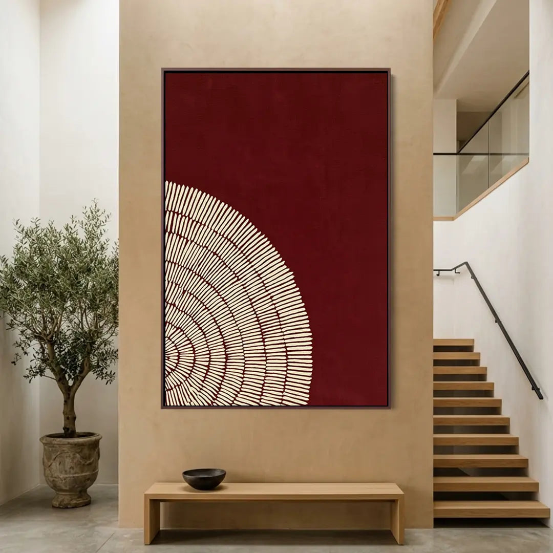 Burgundy Fan #UA-2283