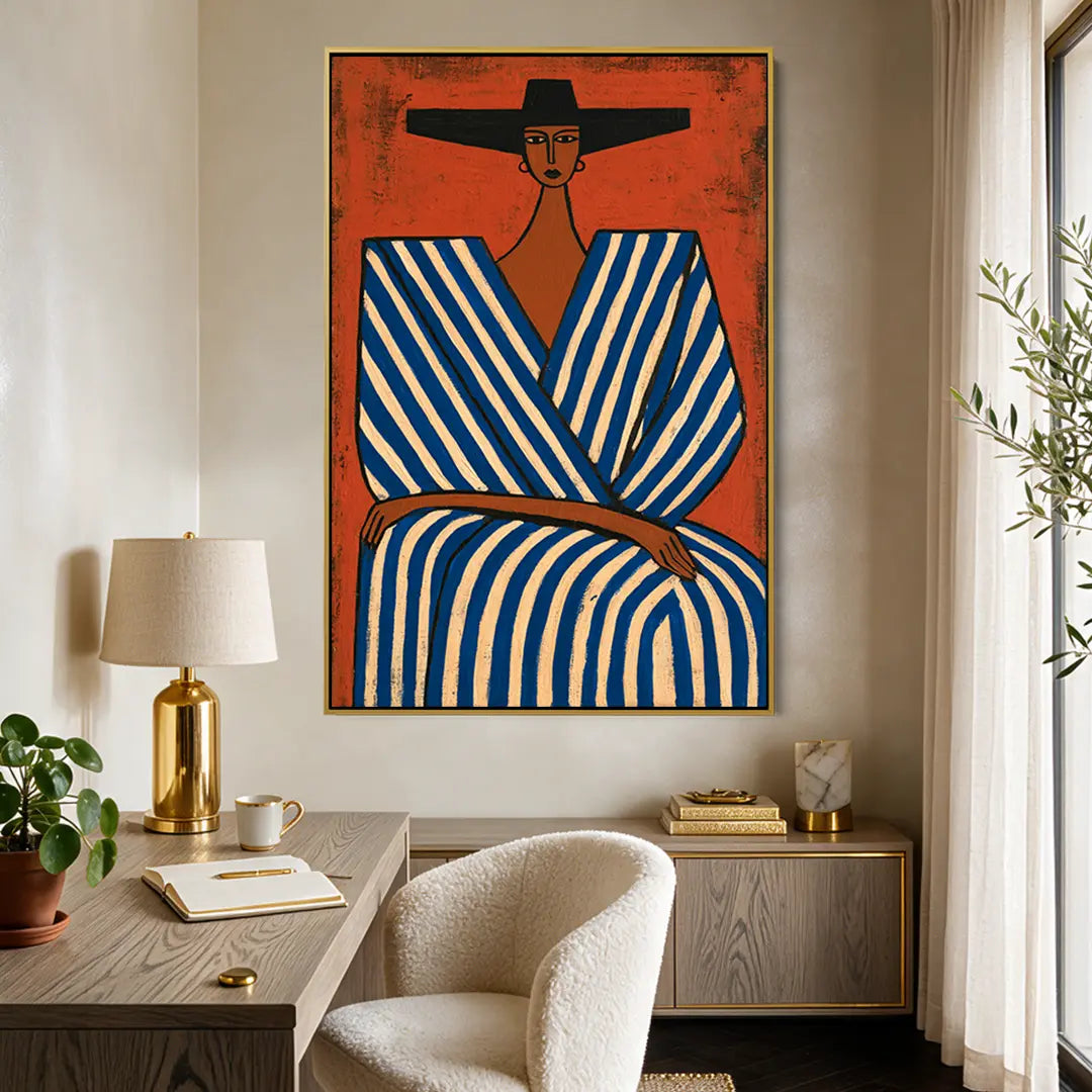 Blue Striped Robe #UA-2398