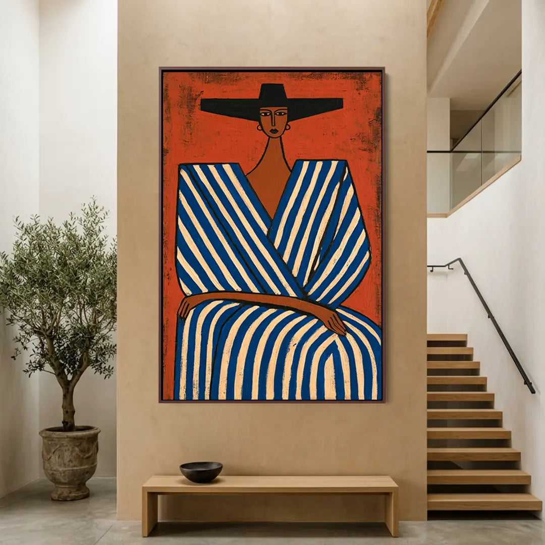 Blue Striped Robe #UA-2398