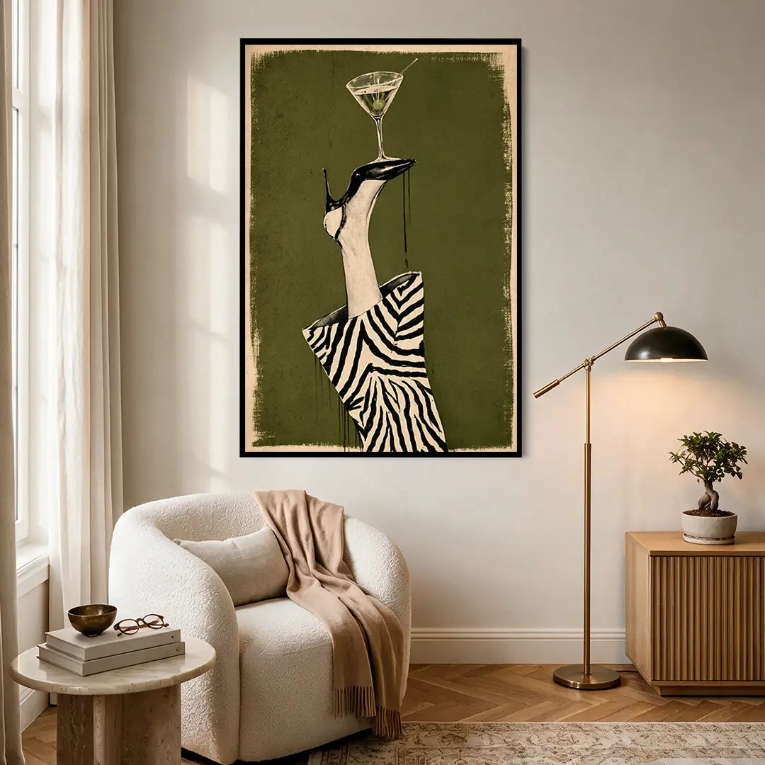 Zebra Heel Martini #UA-2428