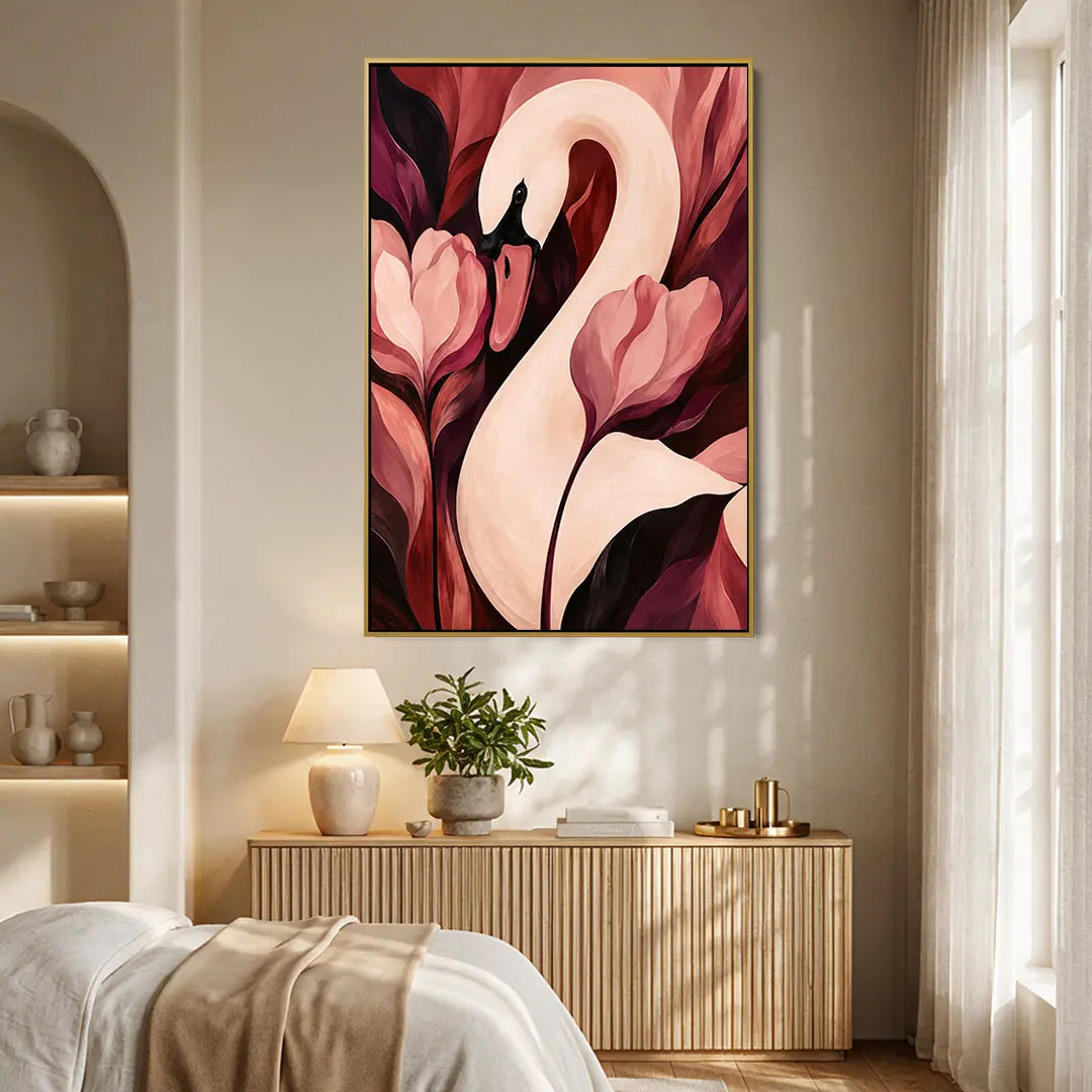 Swan and Tulips #UA-2465