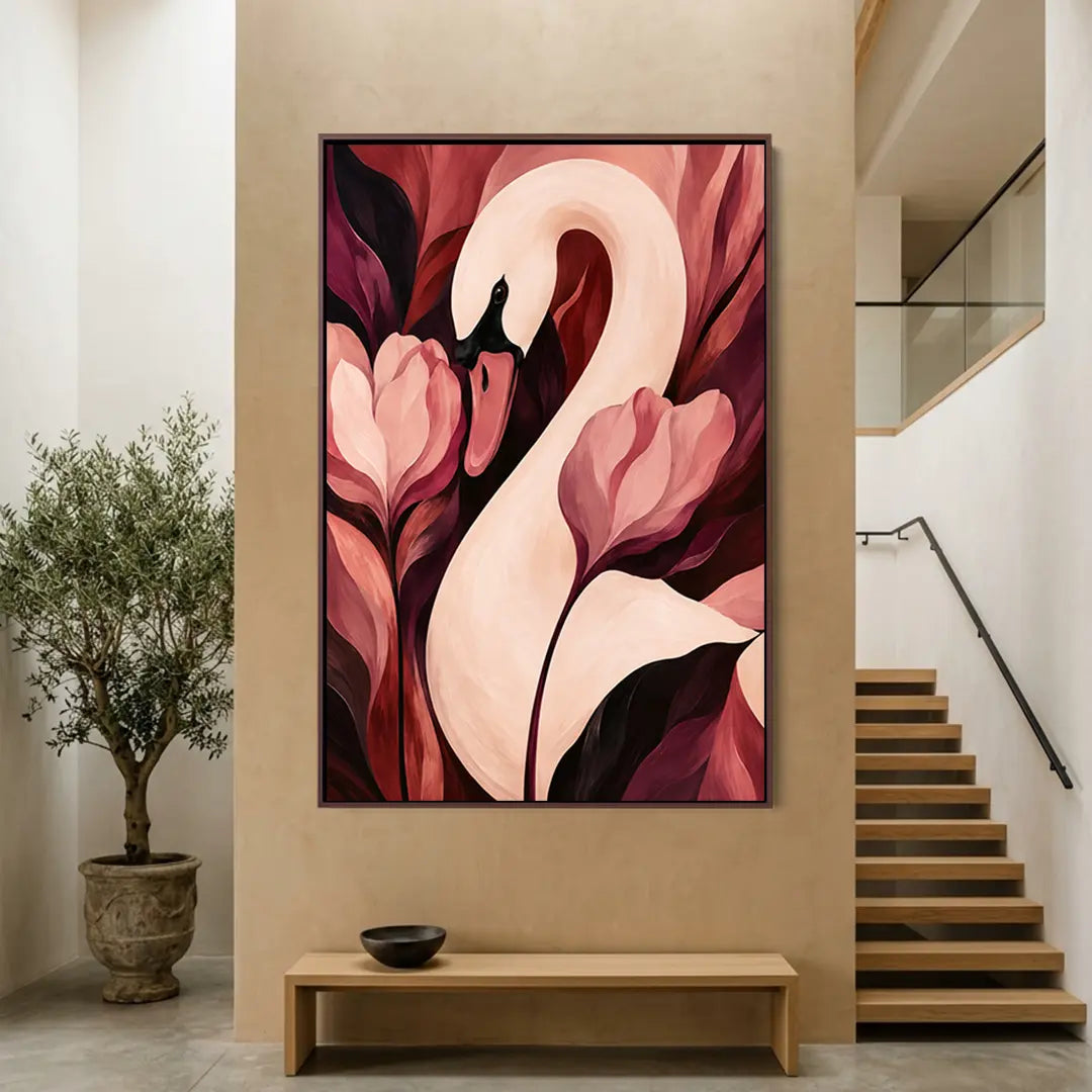 Swan and Tulips #UA-2465