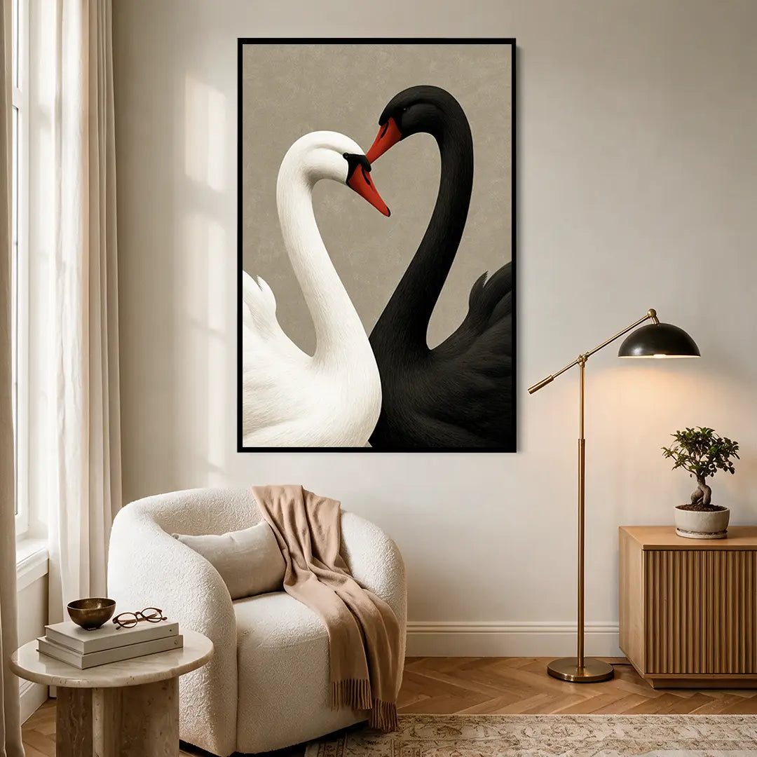 Black and White Swans #UA-2476