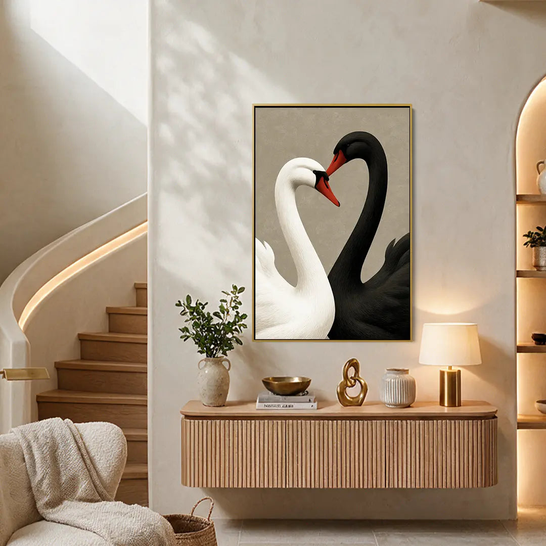 Black and White Swans #UA-2476