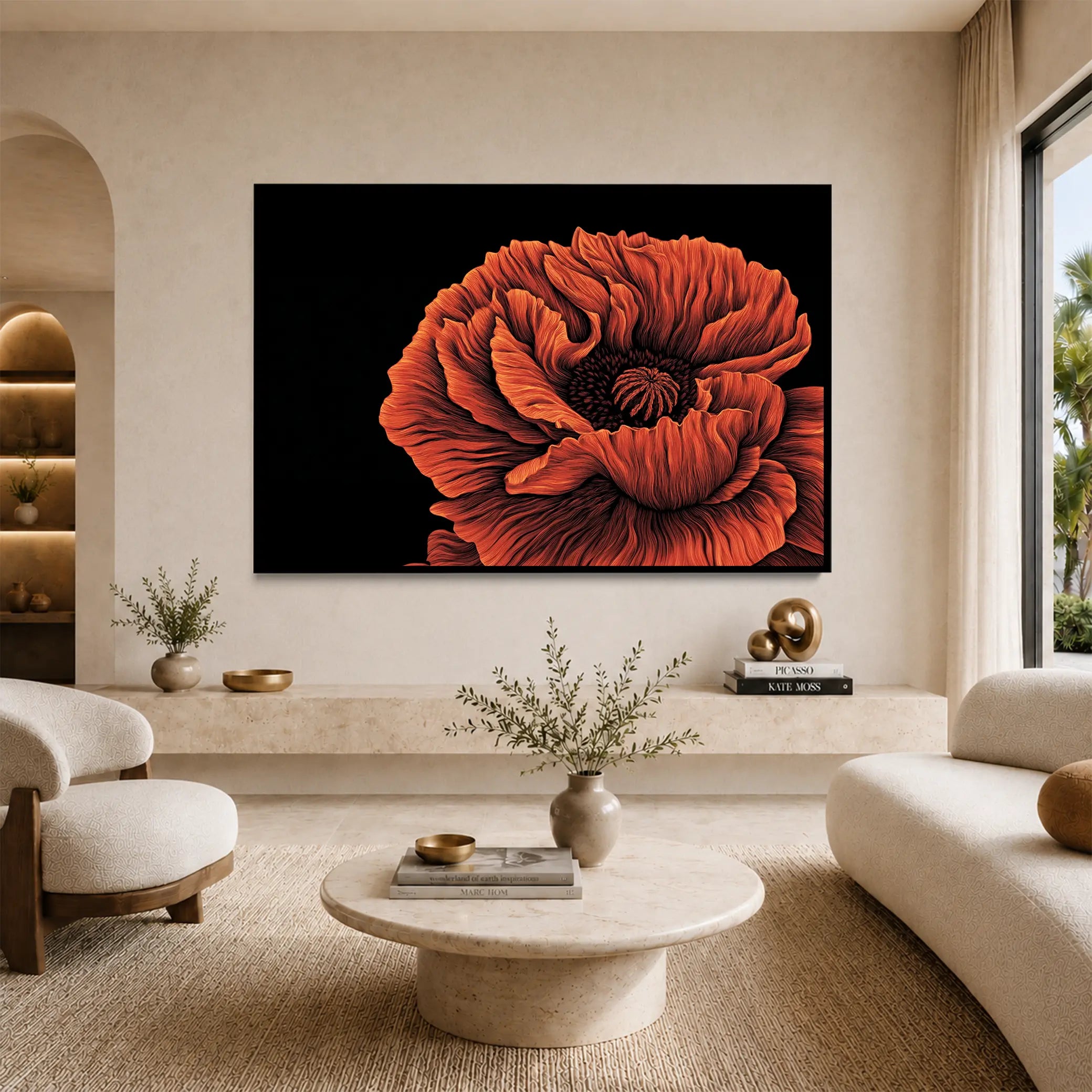 Crimson Bloom I #UA-H-1632