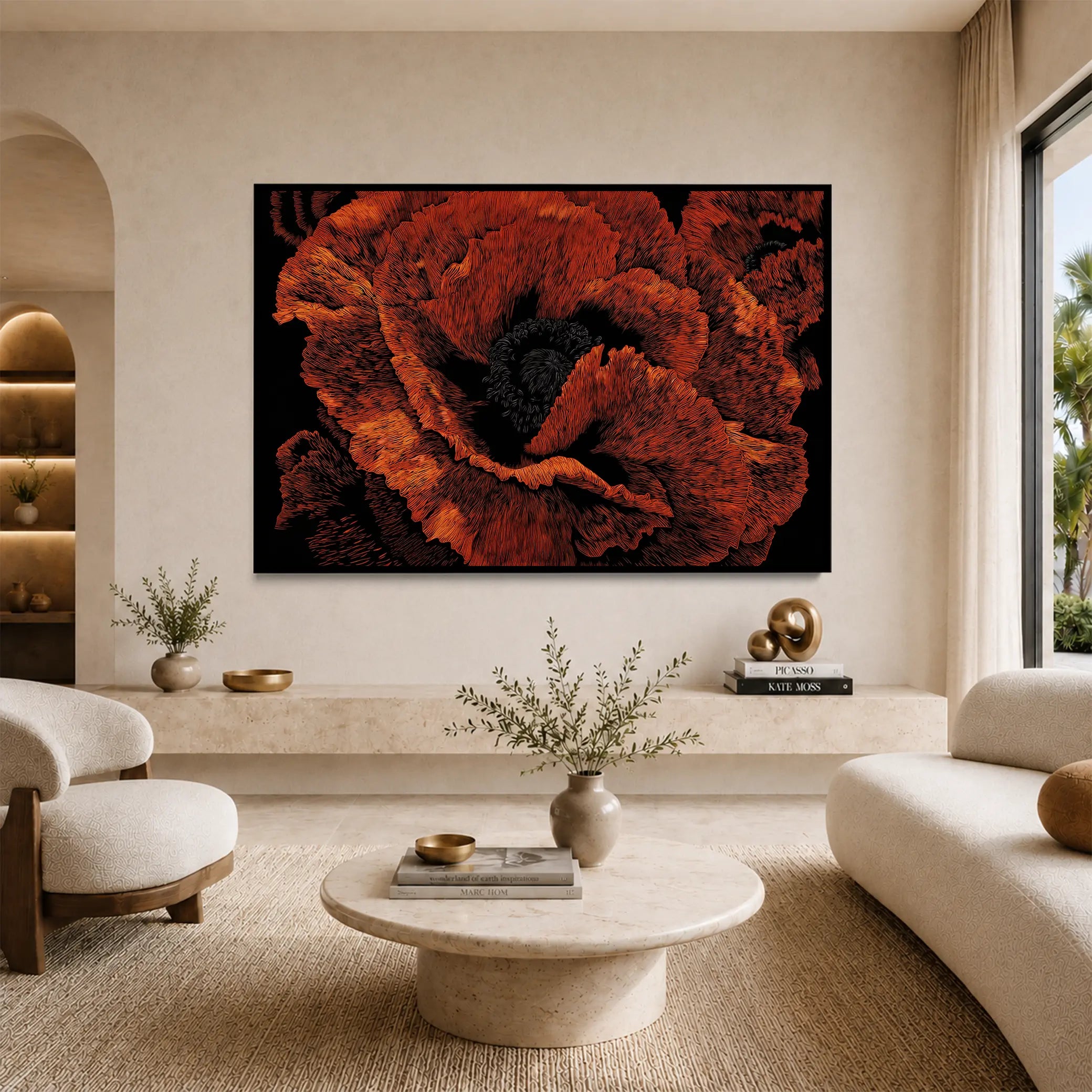 Crimson Bloom II #UA-H-1633