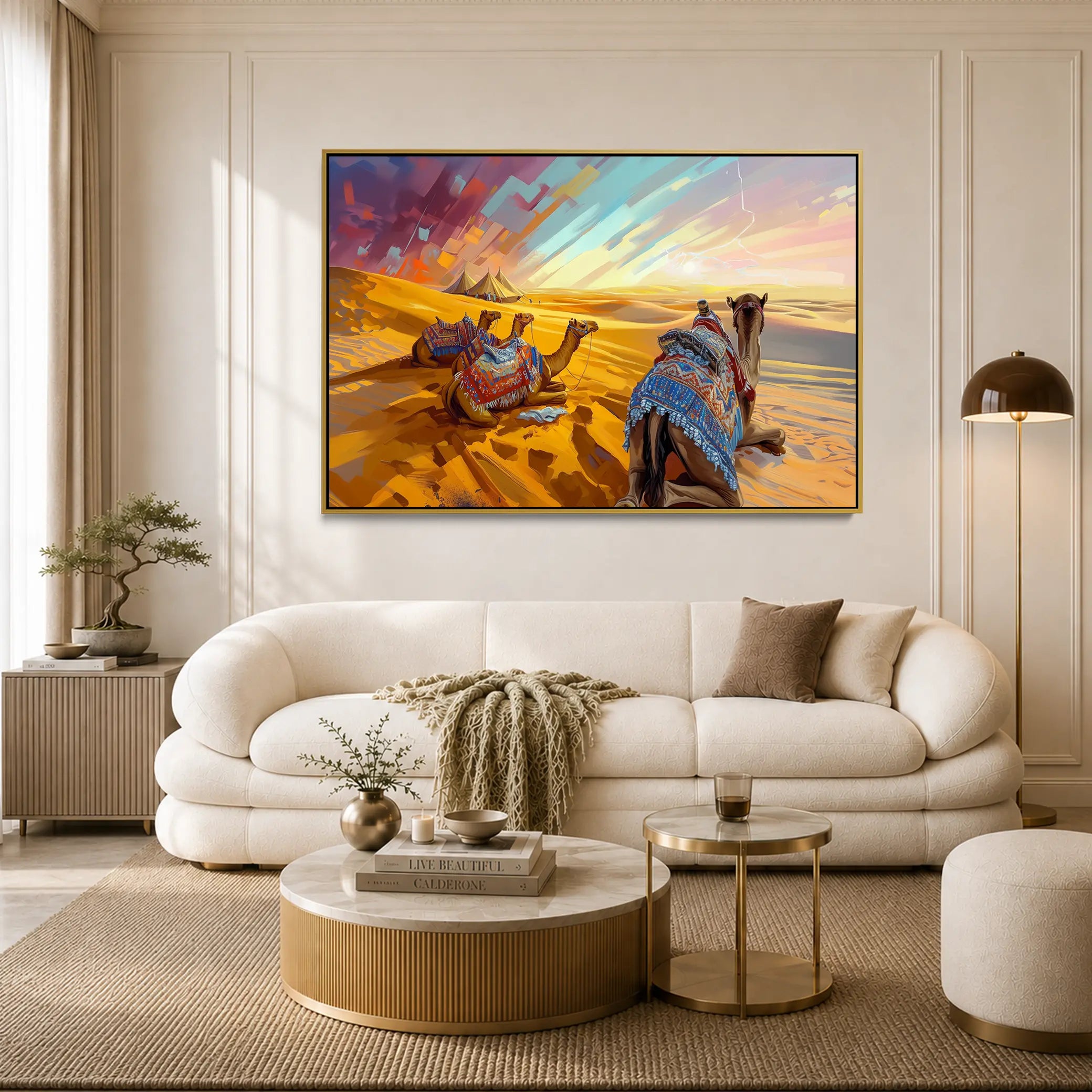 Caravan Beneath Painted Skies #UA-H-1649