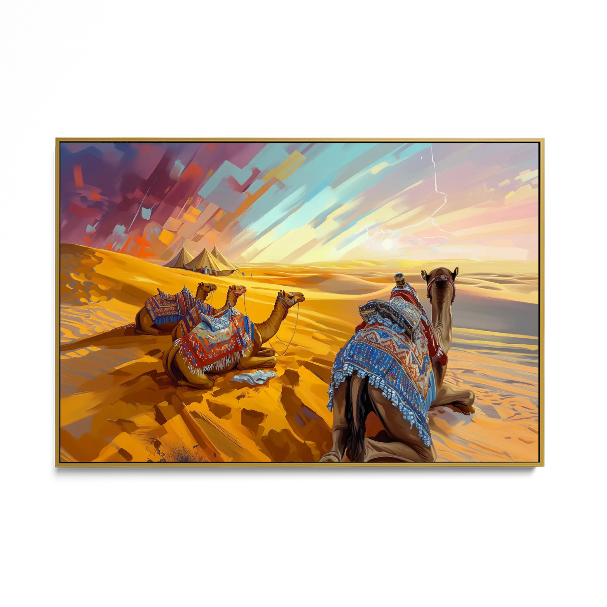 Caravan Beneath Painted Skies #UA-H-1649