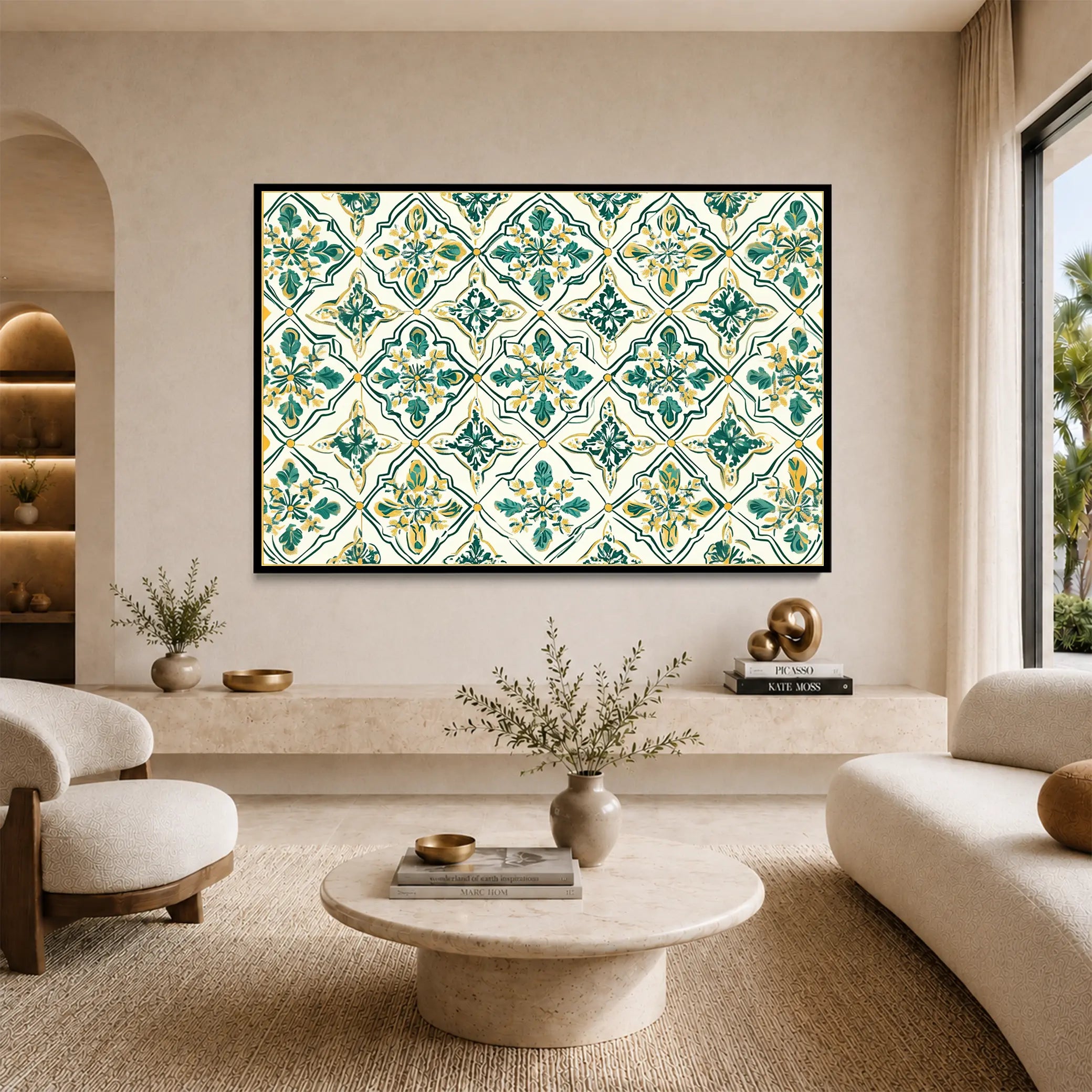 Emerald Mosaic Pattern #UA-H-1657