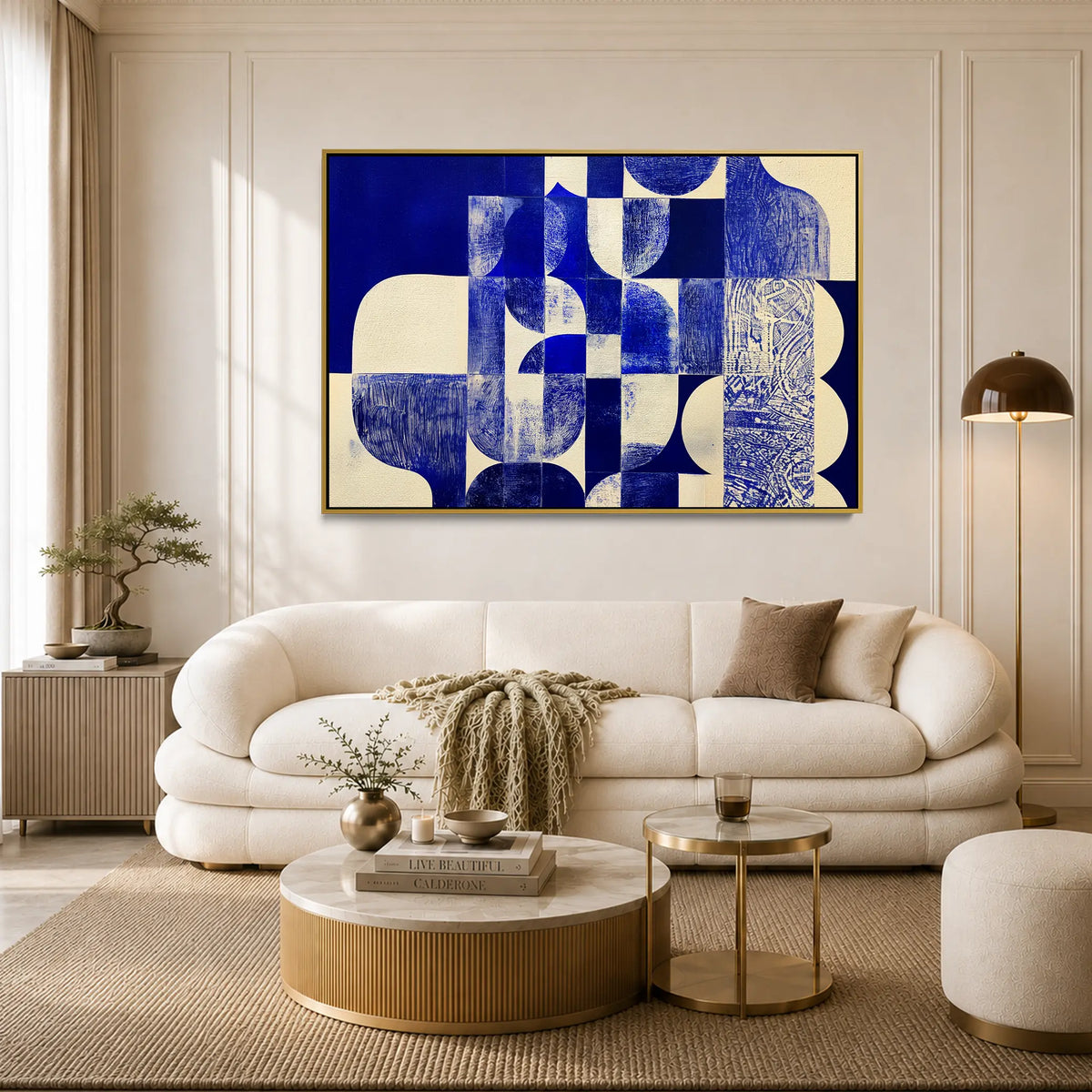 Blue Geometry #UA-H-1816