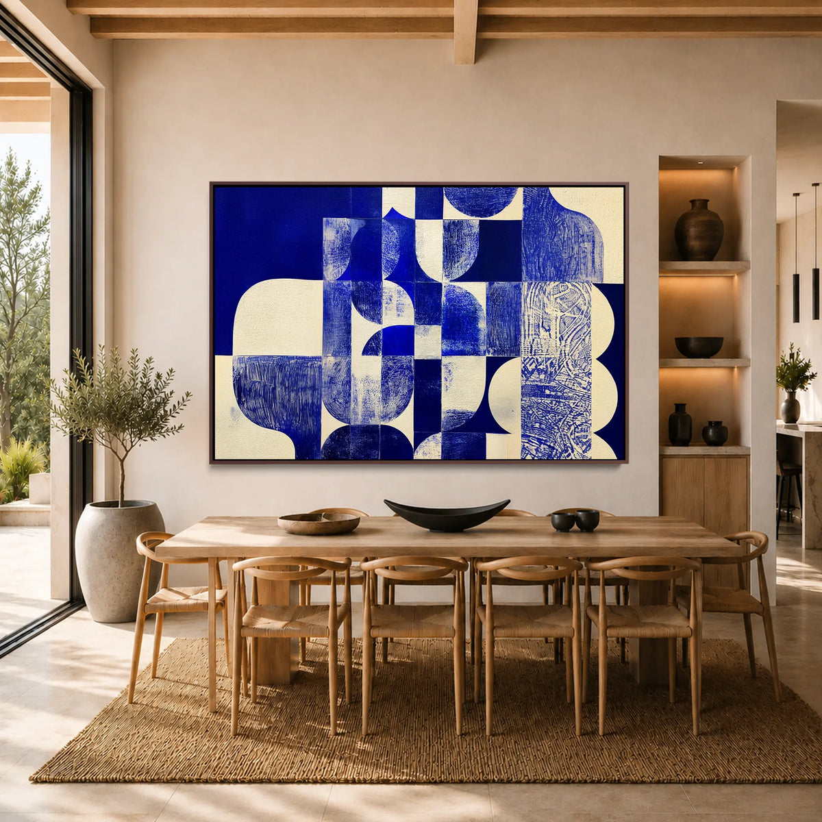 Blue Geometry #UA-H-1816