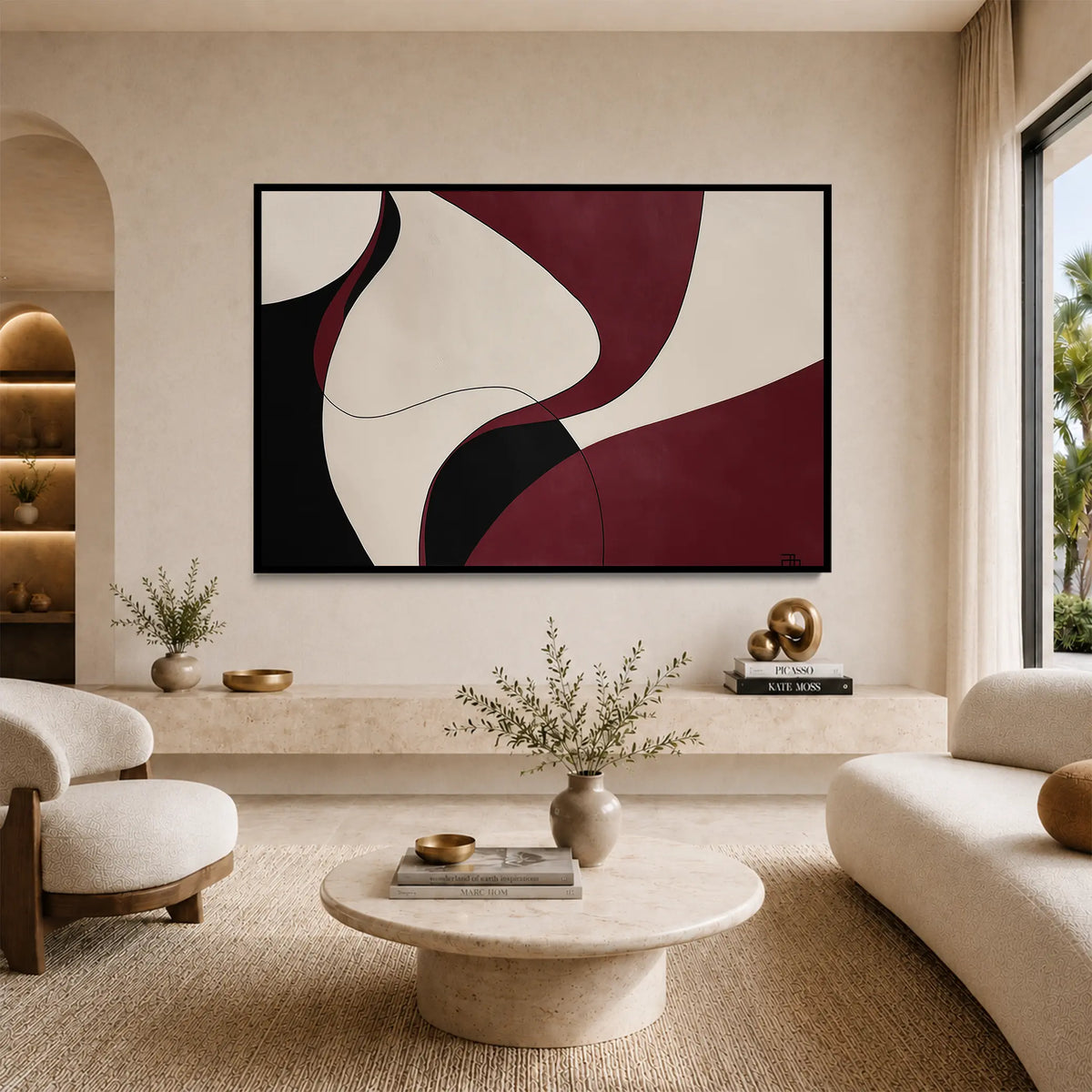 Burgundy Curve #UA-H-1825