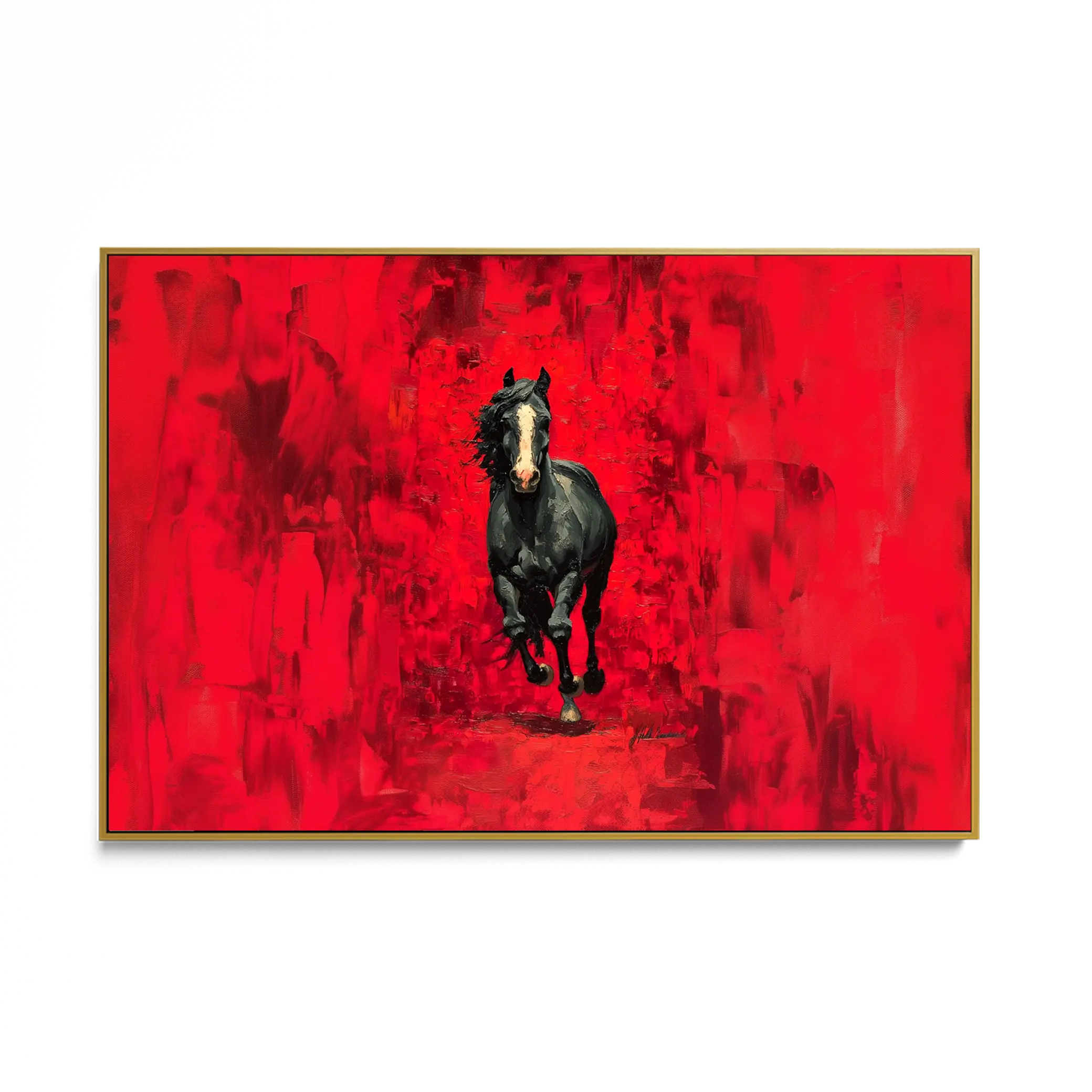 Black on Red #UA-H-1965