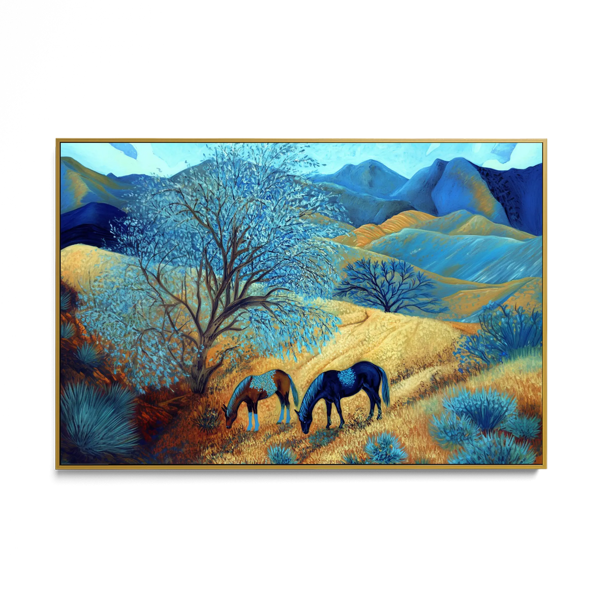 Blue Tree Hillside #UA-H-1969
