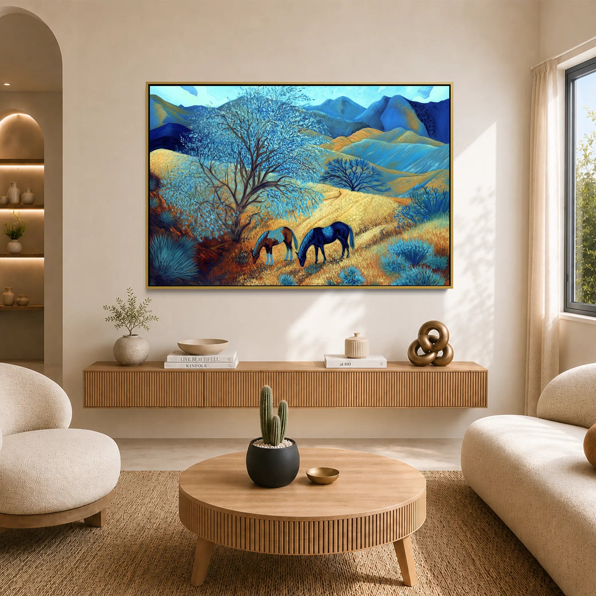 Blue Tree Hillside #UA-H-1969