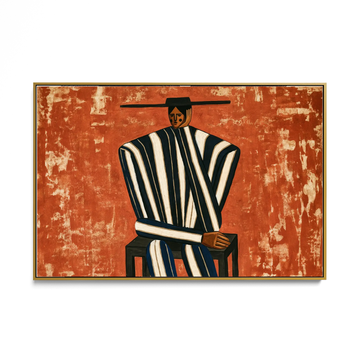 Striped Poncho #UA-H-2397