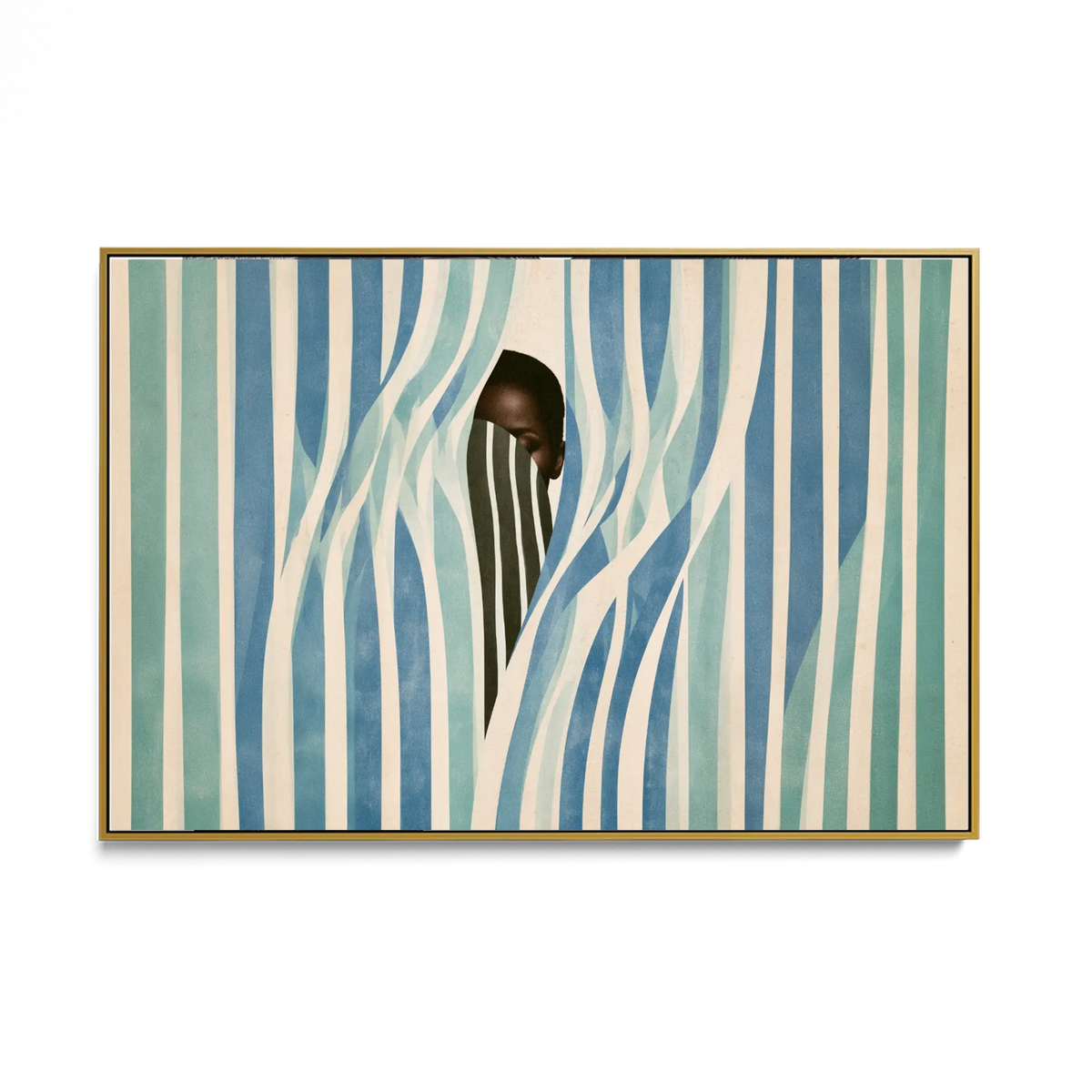 Blue Curtain Glance #UA-H-2422
