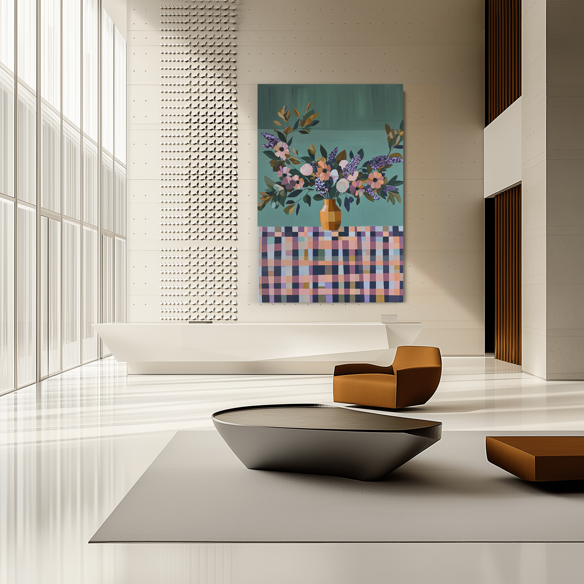 Bloom Over Check UA - 954 - Unique Aesthetics