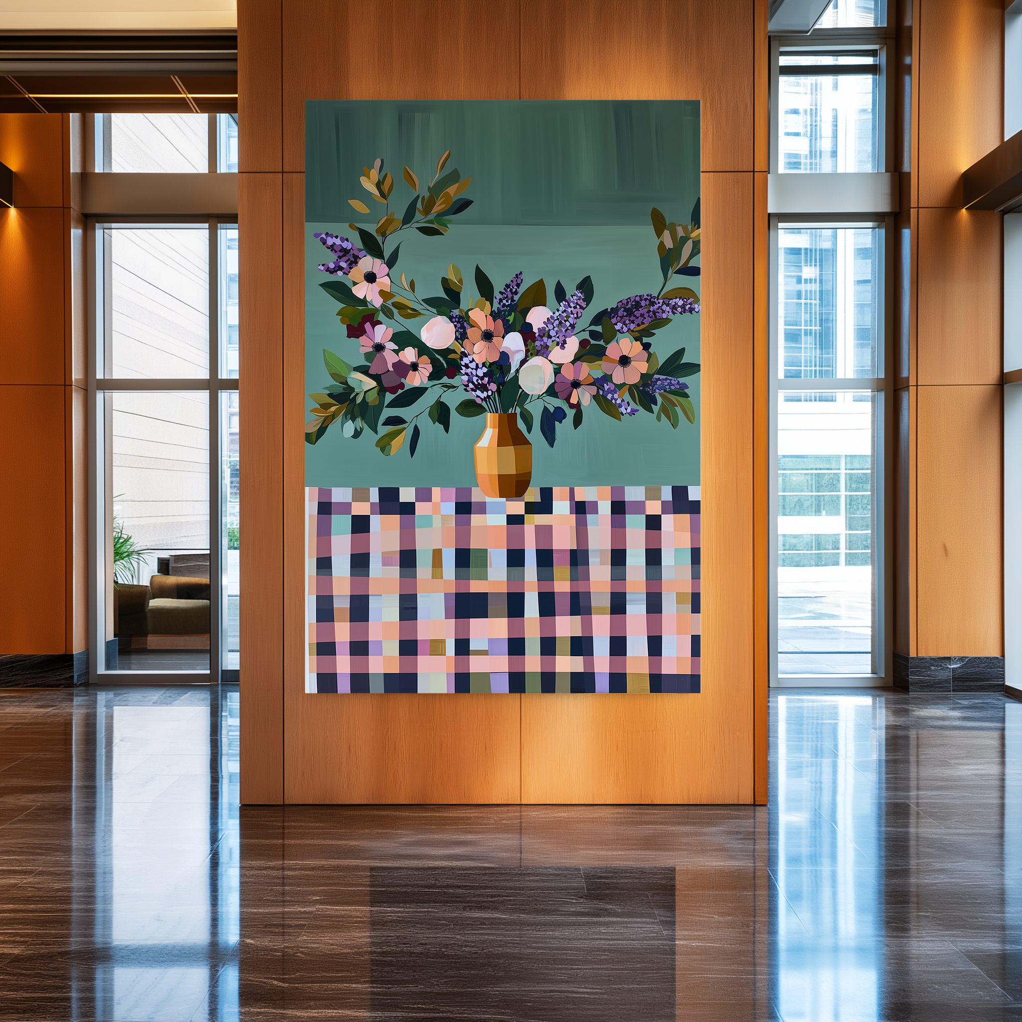 Bloom Over Check UA - 954 - Unique Aesthetics