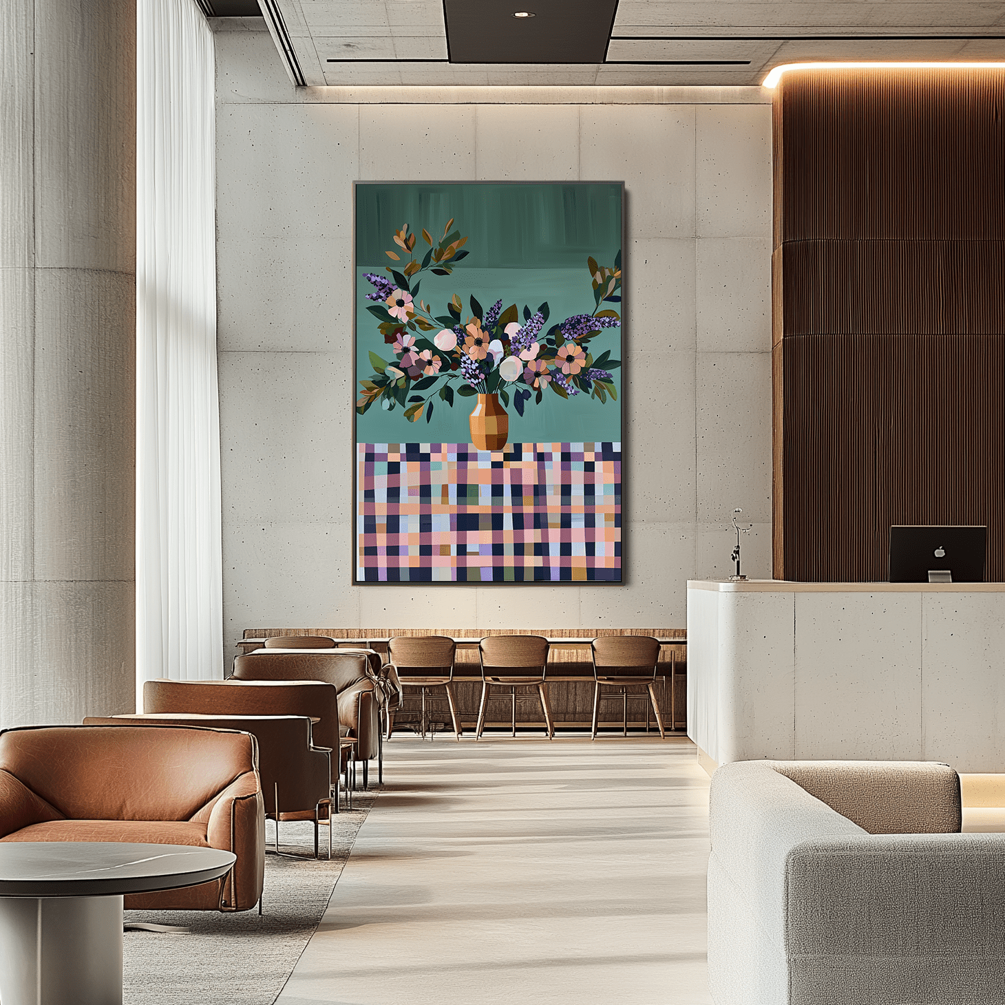 Bloom Over Check UA - 954 - Unique Aesthetics