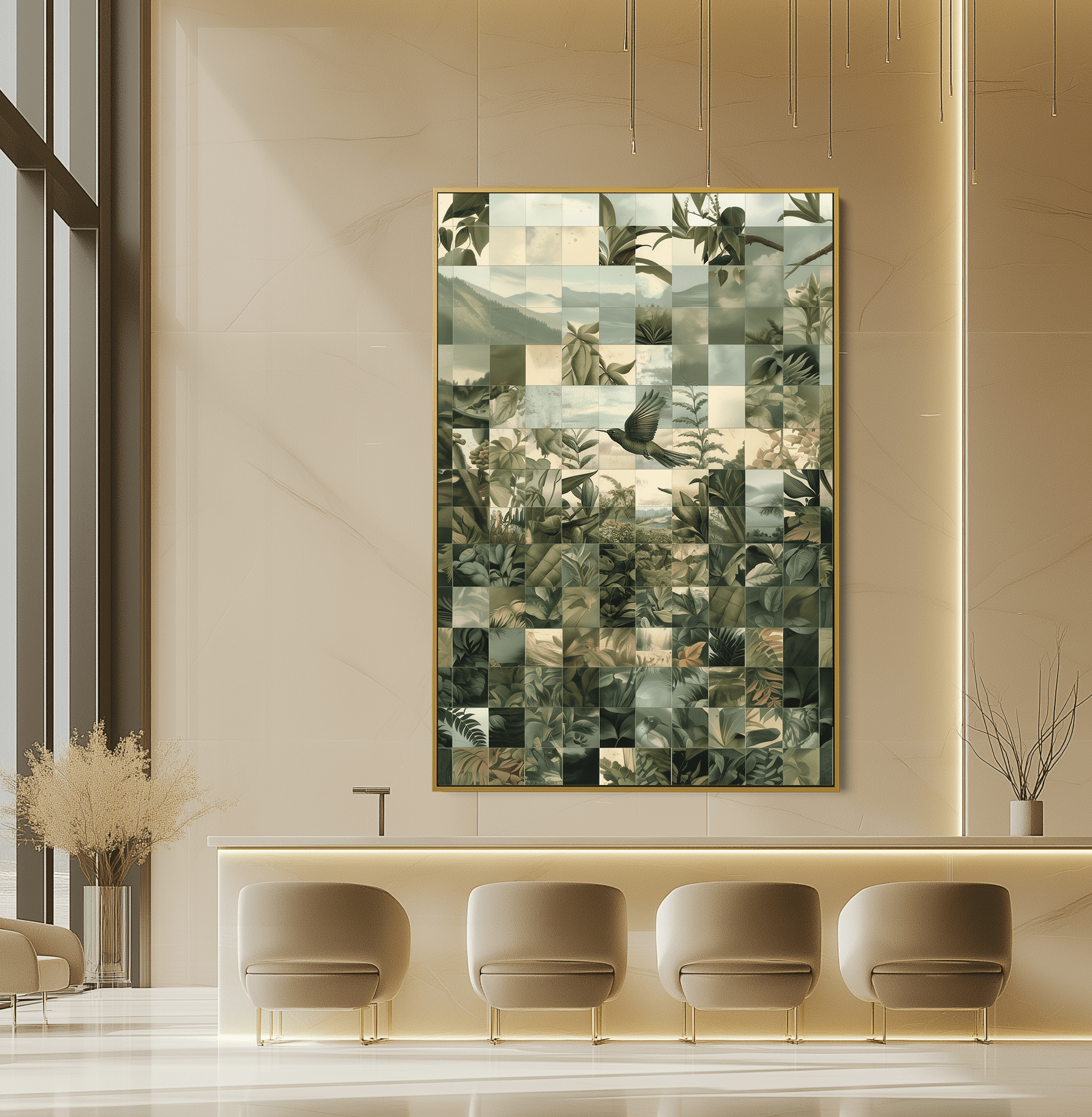 Botanical Memory Grid UA - 1011 - Unique Aesthetics