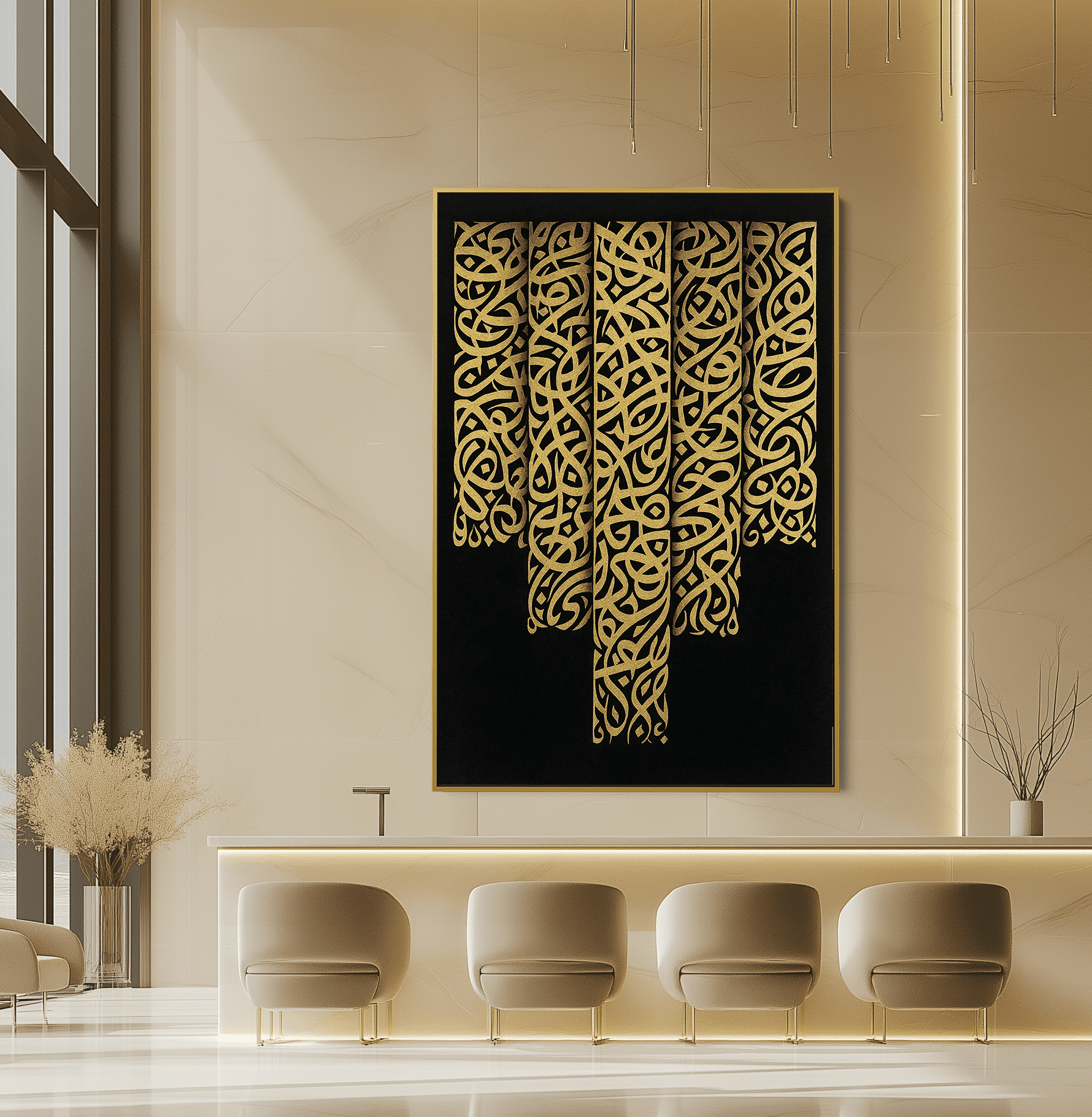 Golden Drapes UA - 1451 - Unique Aesthetics