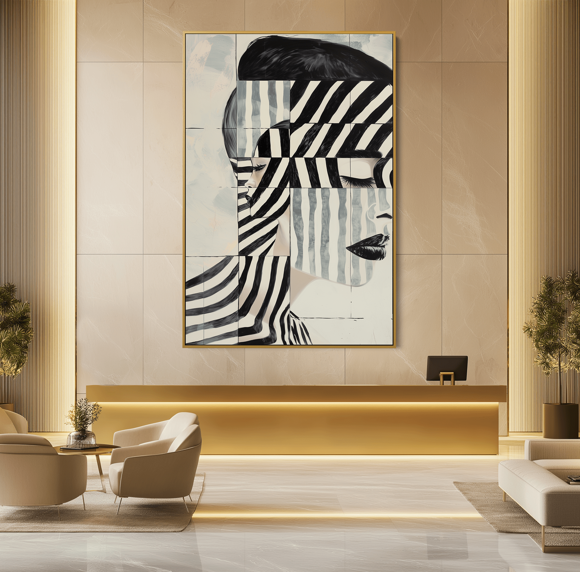 Moiré Face UA - 1058 - Unique Aesthetics