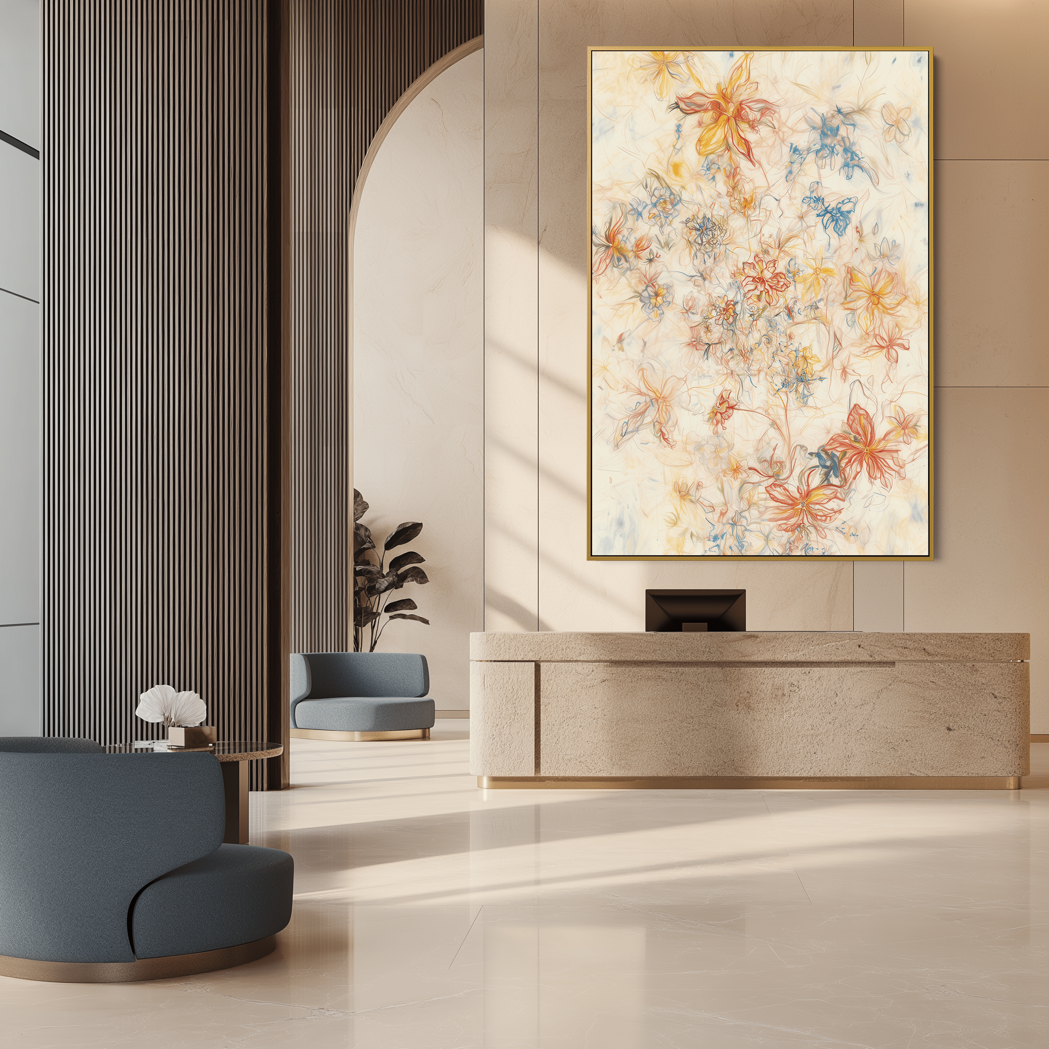 Whirlwind of Blossoms UA - 1256 - Unique Aesthetics