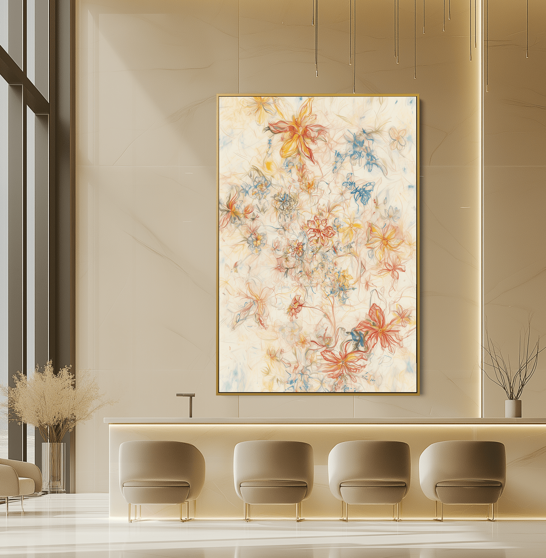 Whirlwind of Blossoms UA - 1256 - Unique Aesthetics