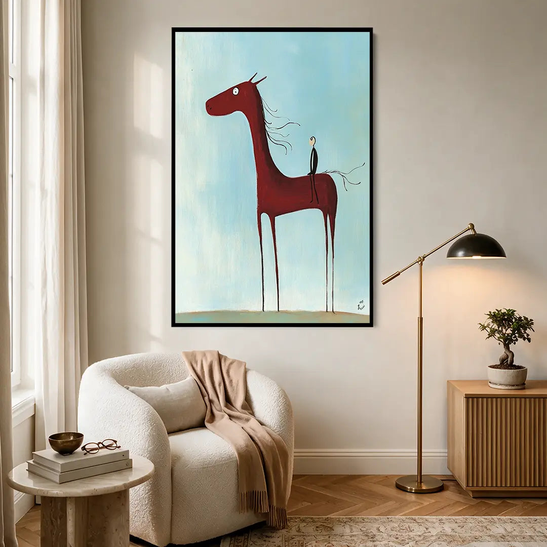 Tall Red Horse #UA-1941