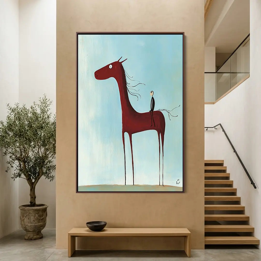 Tall Red Horse #UA-1941