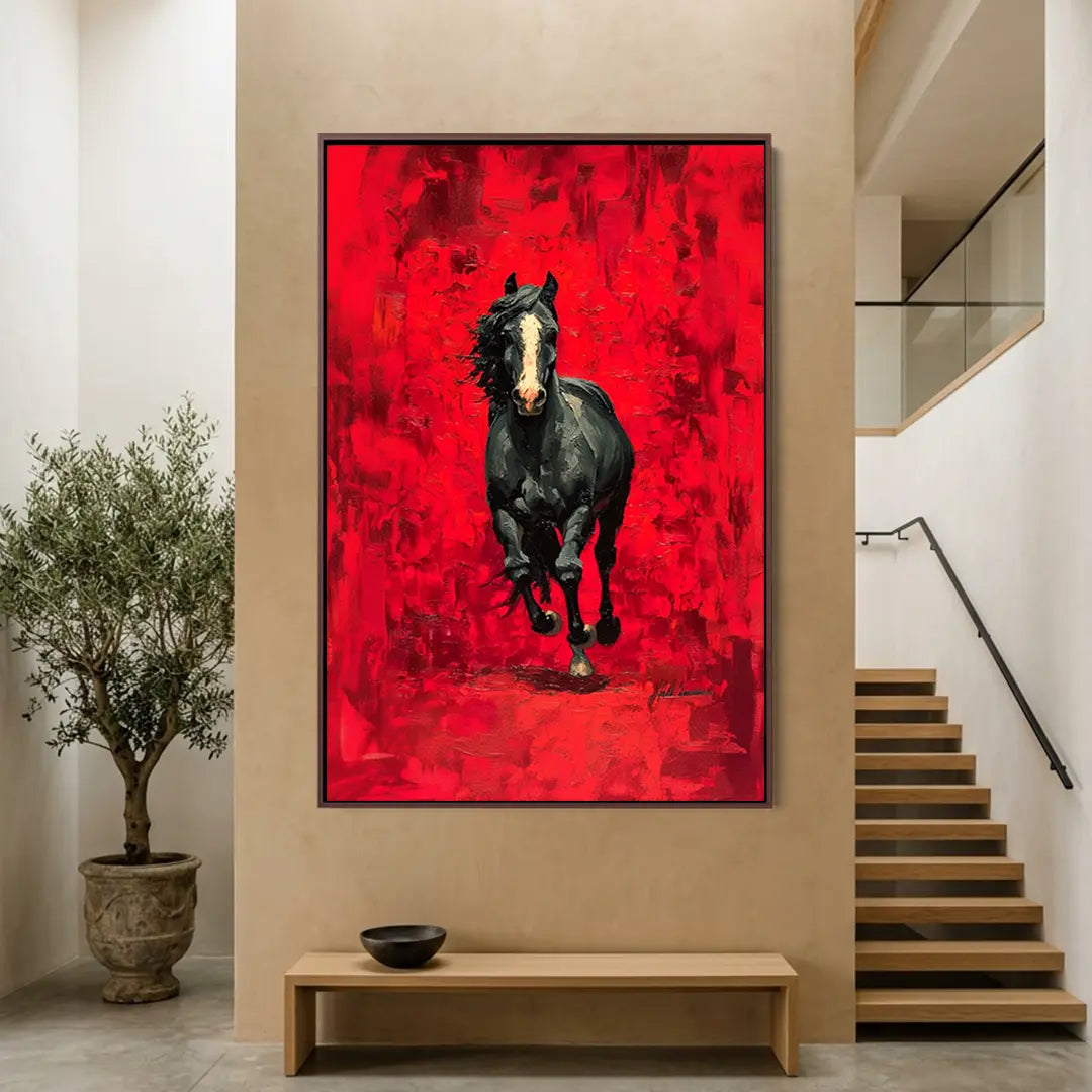 Black on Red #UA-1965