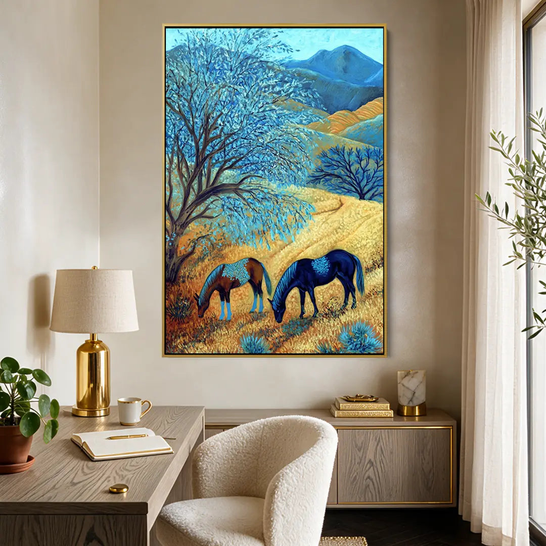 Blue Tree Hillside #UA-1969