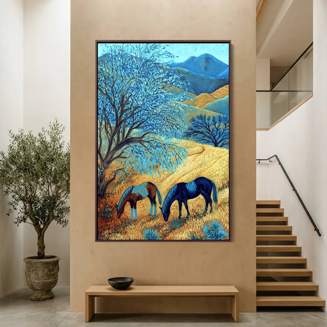 Blue Tree Hillside #UA-1969