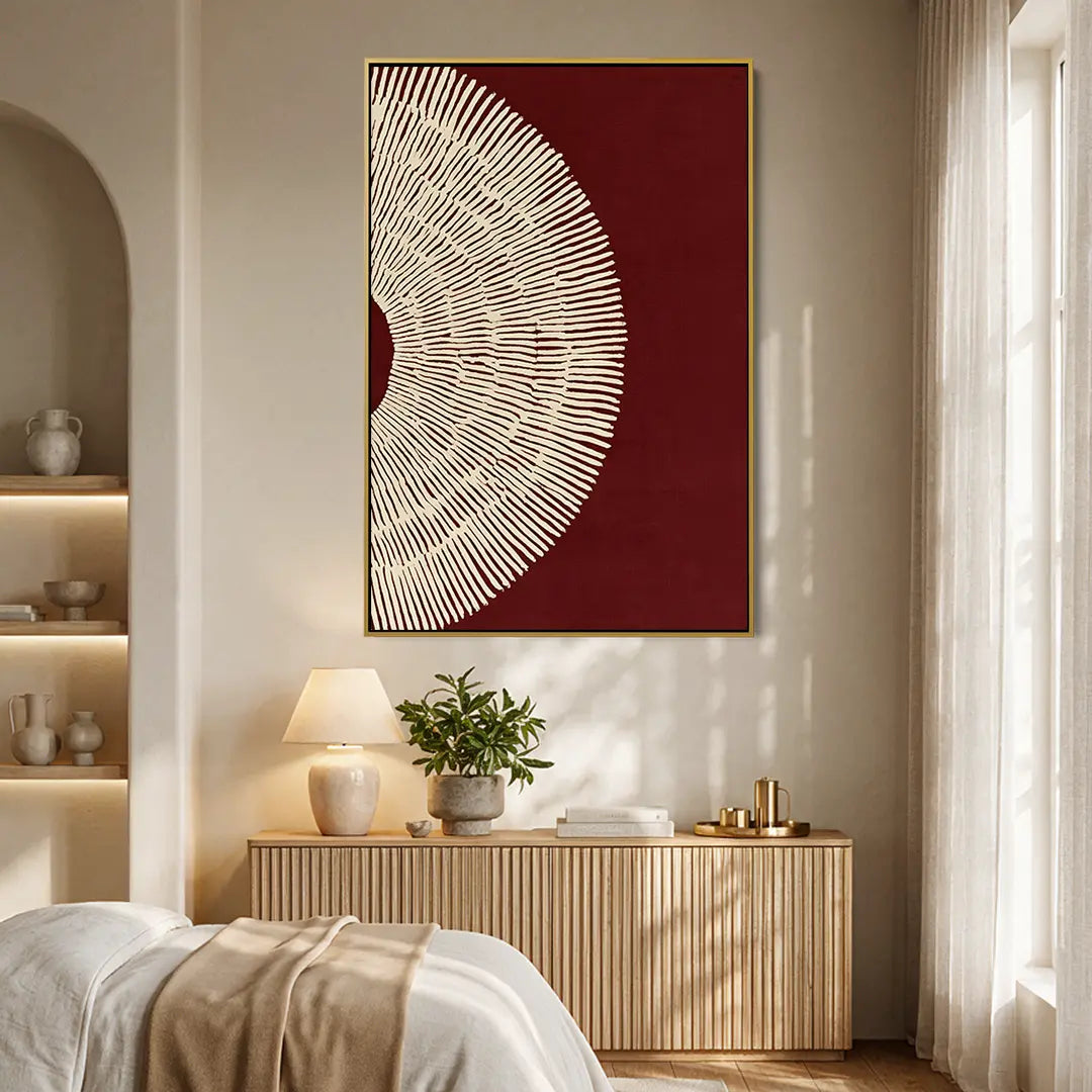Burgundy Fan #UA-2282