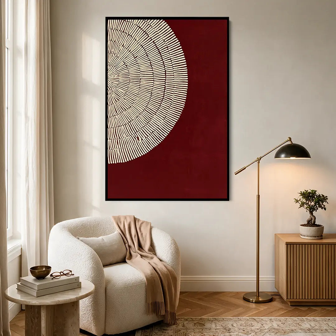 Burgundy Fan #UA-2284