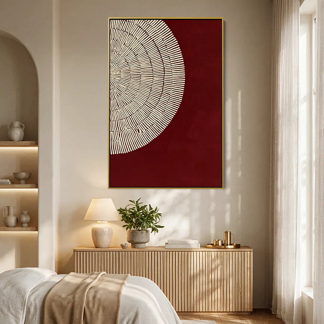 Burgundy Fan #UA-2284