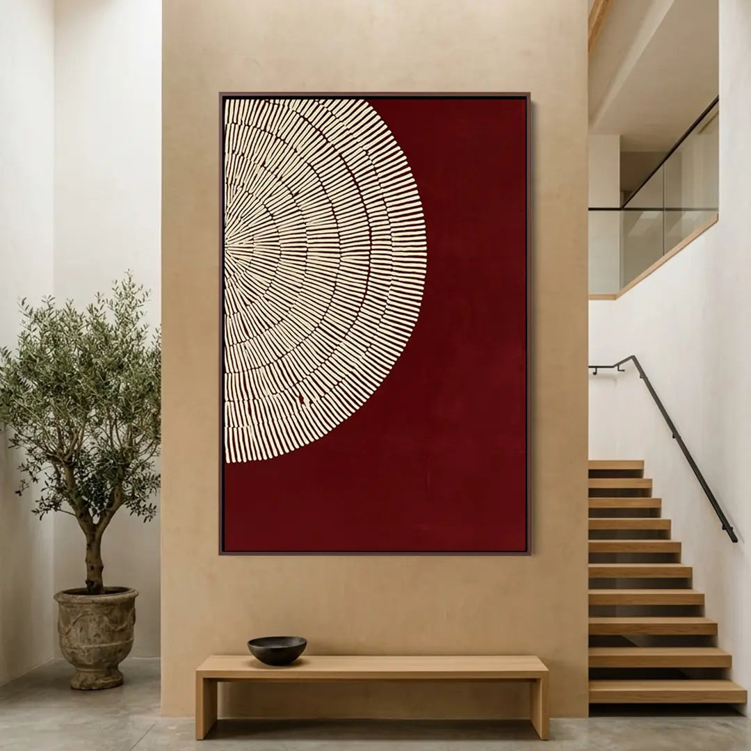 Burgundy Fan #UA-2284