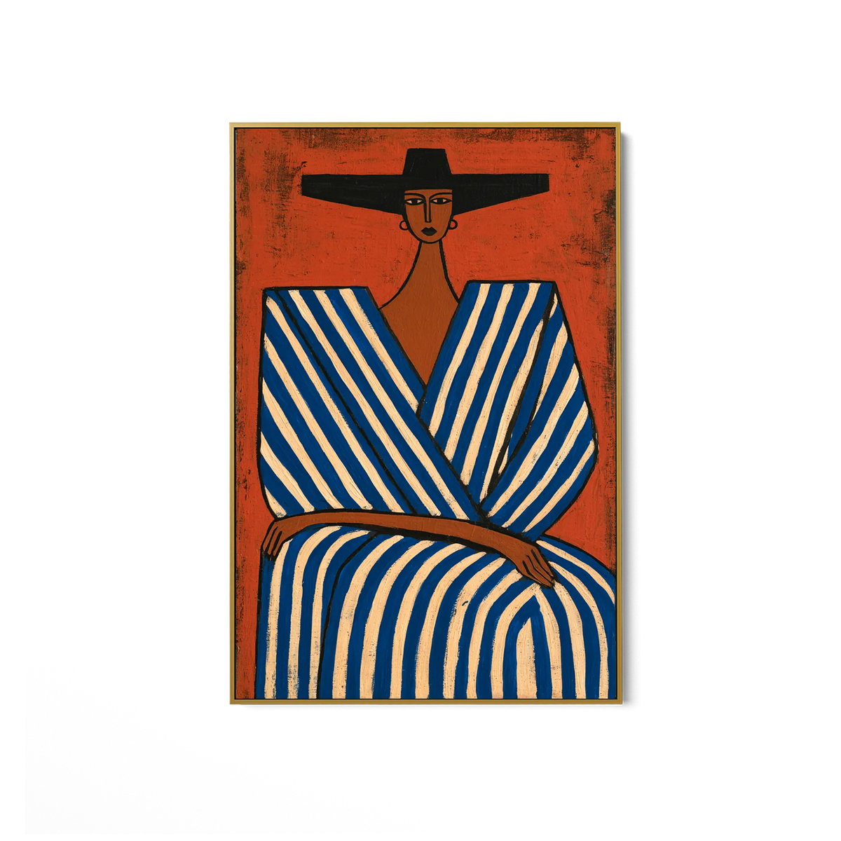 Blue Striped Robe #UA-2398