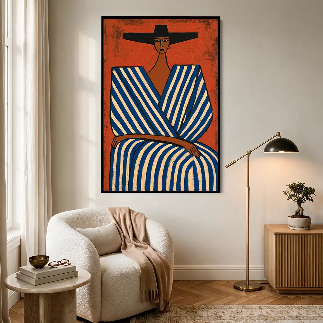 Blue Striped Robe #UA-2398