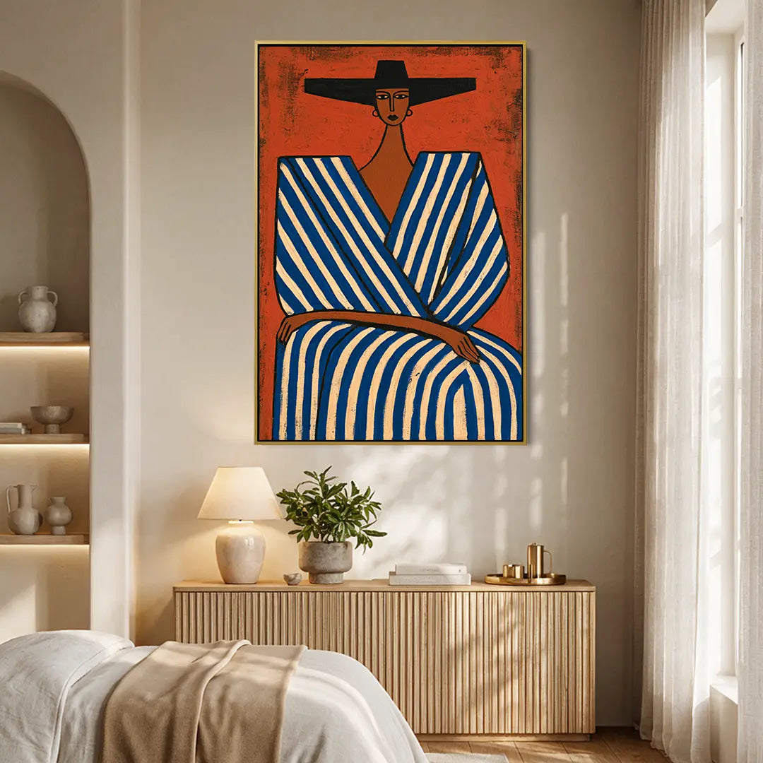 Blue Striped Robe #UA-2398