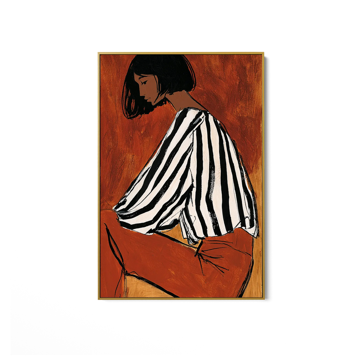 Striped Blouse Study #UA-2407