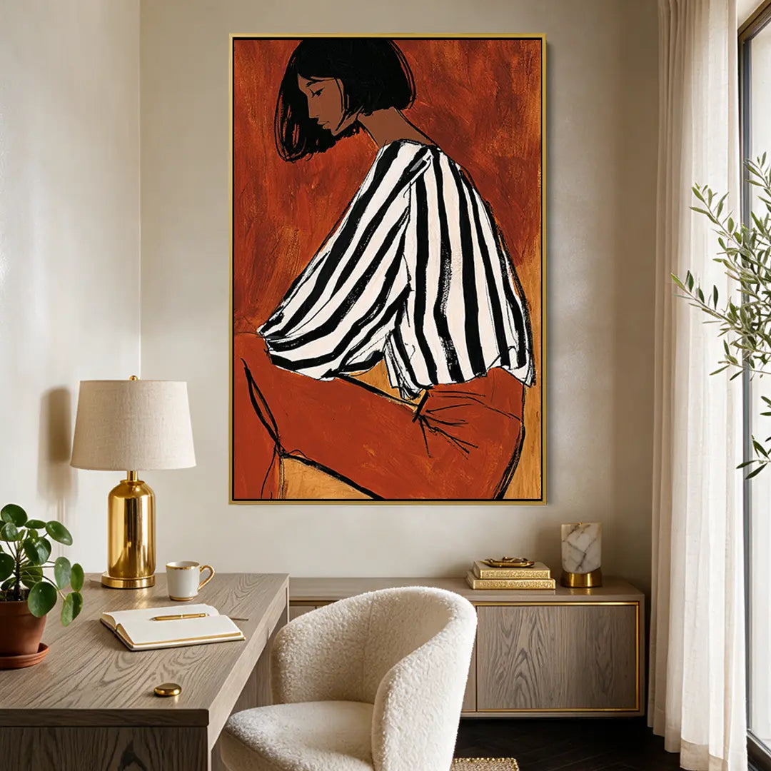 Striped Blouse Study #UA-2407
