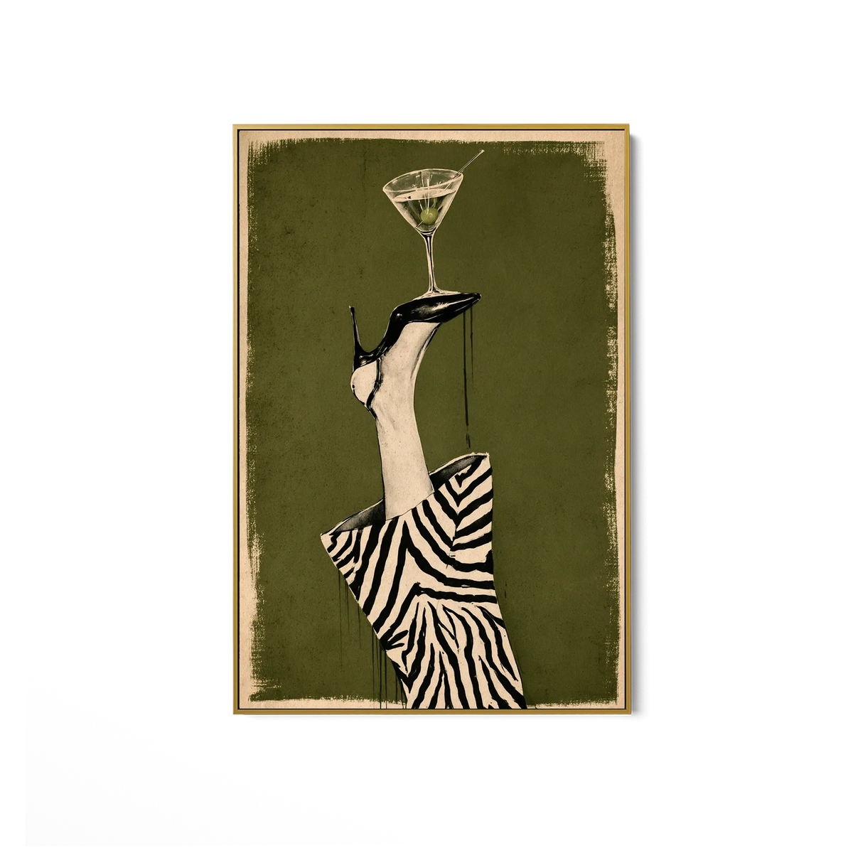 Zebra Heel Martini #UA-2428